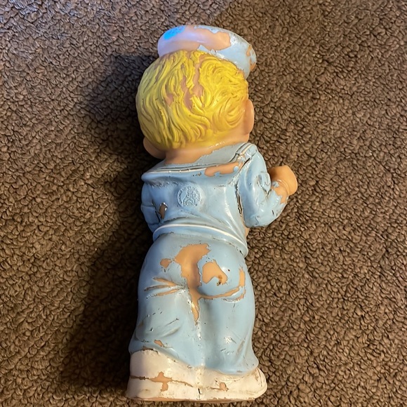 Vintage Stahlwood Toy Manufacturer Co. Spunky Sailor Squeaky Doll WWII Rare - Picture 3 of 7